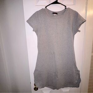 Soft Gray Tshirt Mini‎ Dress